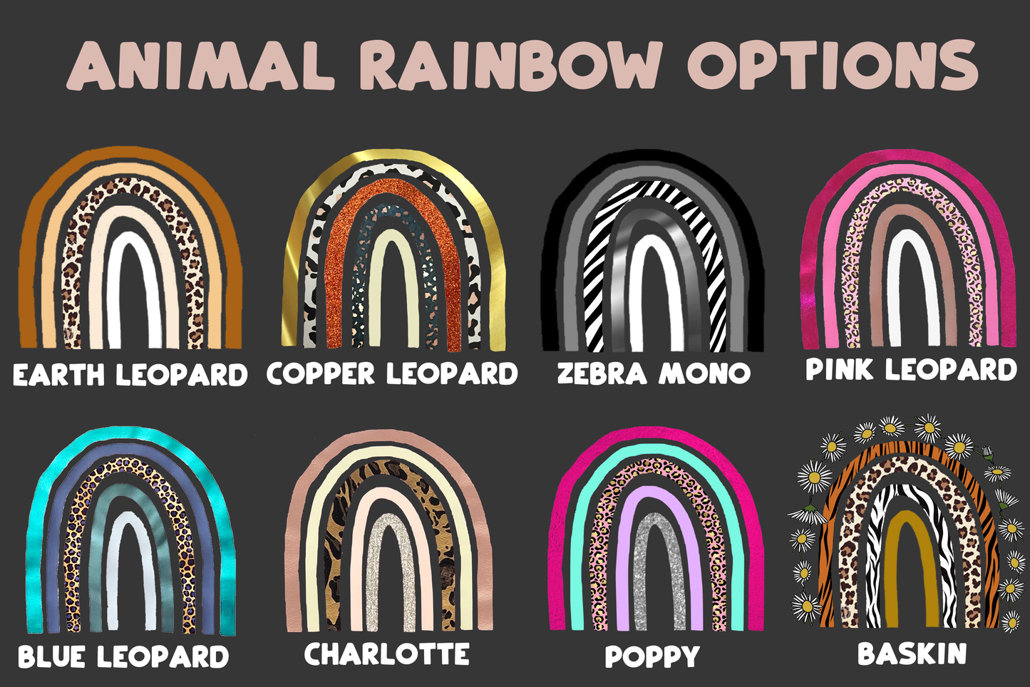 Animal rainbow hoodie - kids