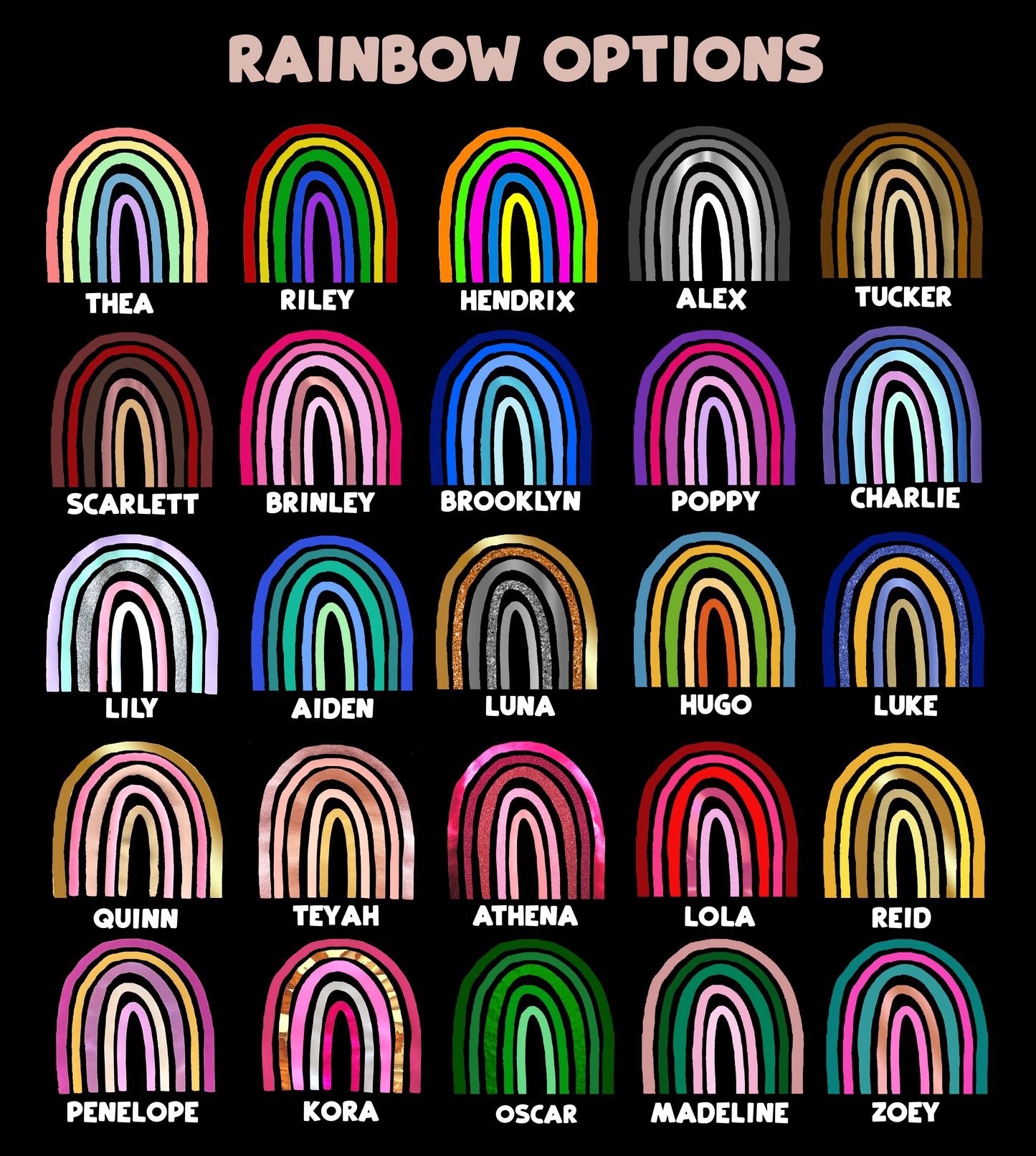 Rainbow Hoodies - Kids