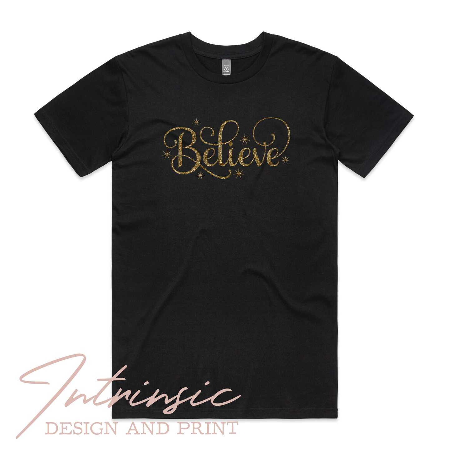 Believe - Glitter print unisex