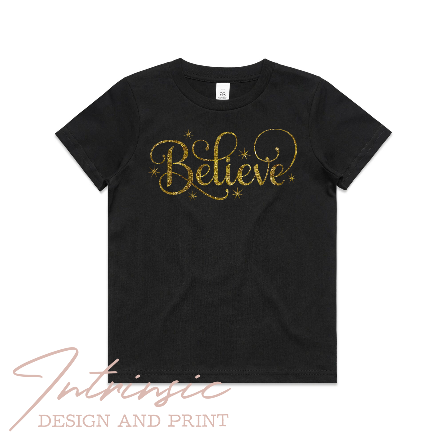 Believe - Glitter print