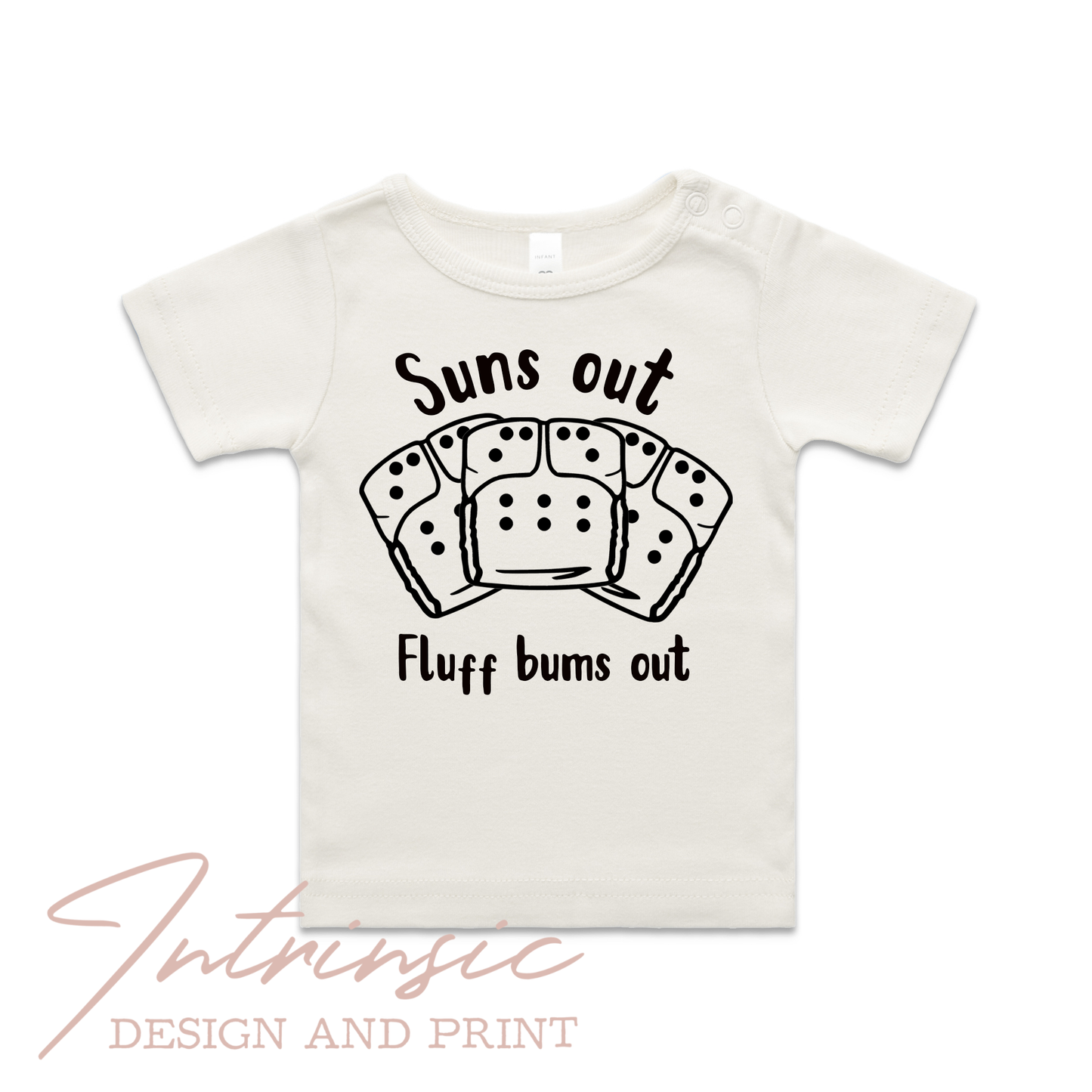 Fluff bums out - outline tee