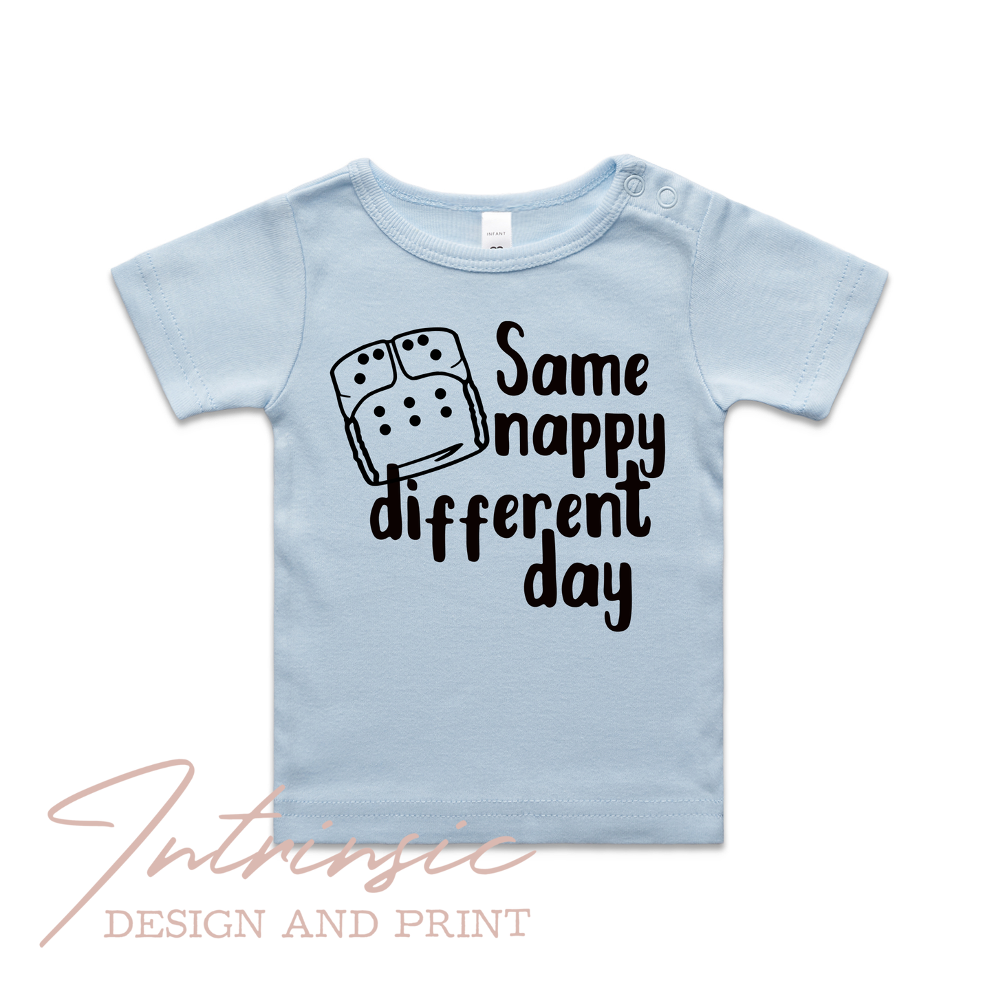 Same Nappy different day kids tee